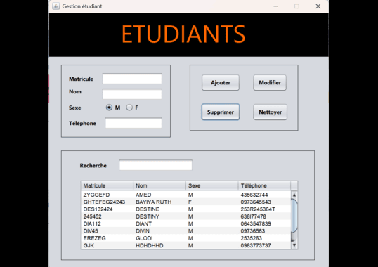 capture de la page d'accueil